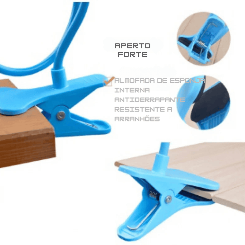 Suporte Flexível para Celular 360° - Universal para Mesa e Cama