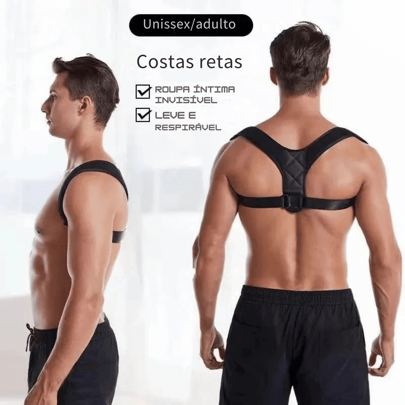 PostureFit - Cinta Correção Postural Unissex Respirável