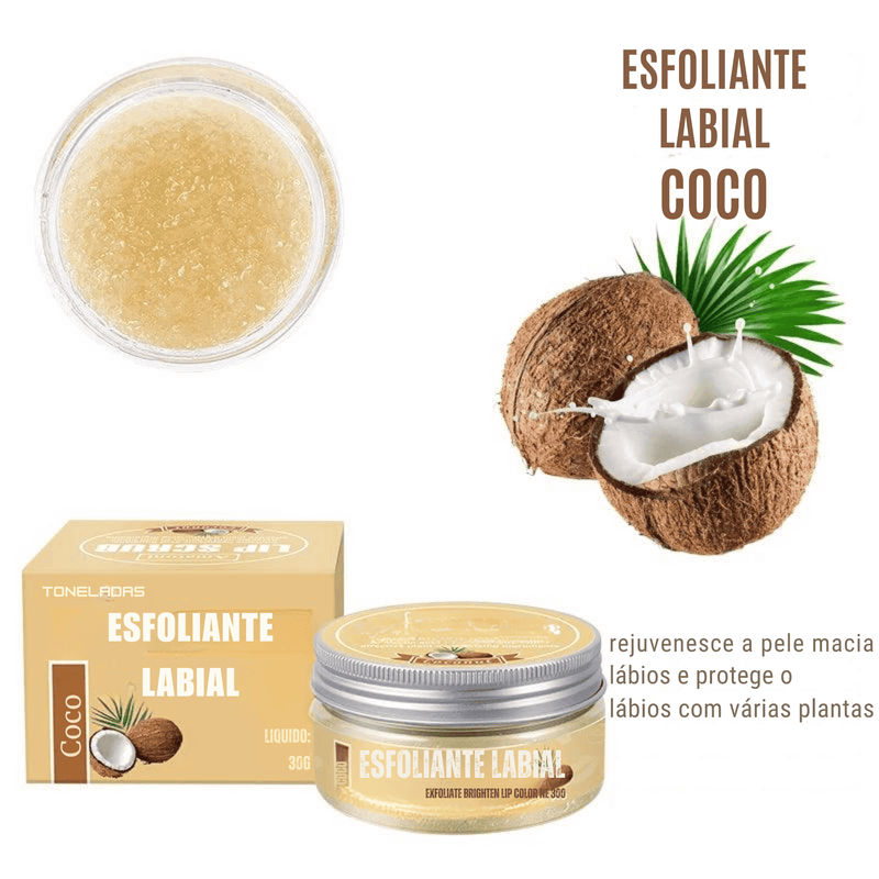 Esfoliante Labial Hidratante 30g - Frutas Tropicais